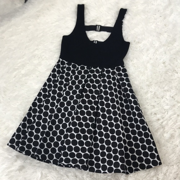 NWT Alice + Olivia Polka Dot Print Mini Dress - Picture 1 of 15